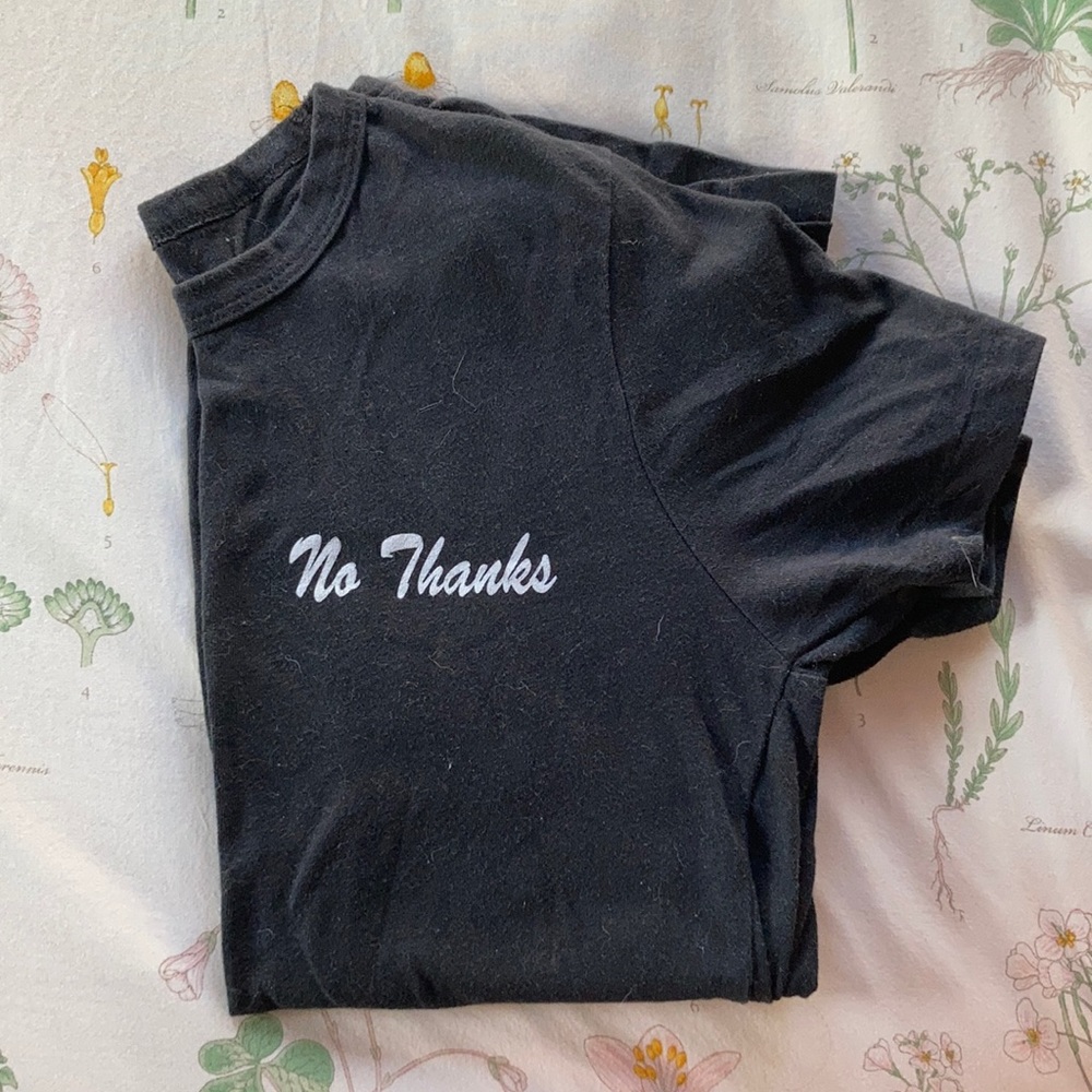 Vintage “no thanks” shirt